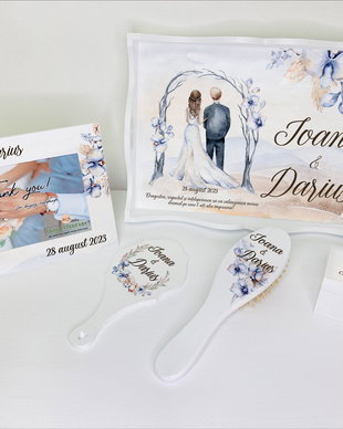 Set gatitul miresei - She said Yes - blue