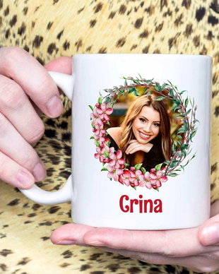 Cana personalizata cu poza si nume