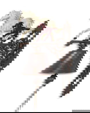 Clopot de usa din fonta cu doi cai