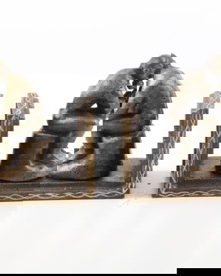 Set doua opritoare carti din fier cu Ganditorul