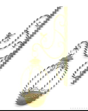 Hranitoare de pasari din fier forjat antik green