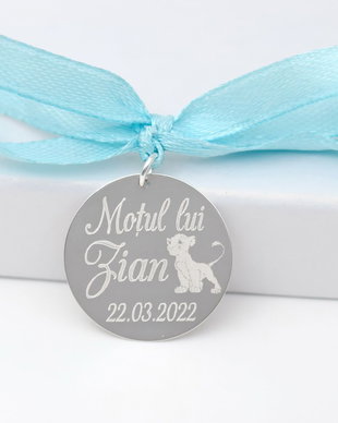 Banut Mot/Botez/Ruperea Turtei / Nume / Text / Simba / Argint 925
