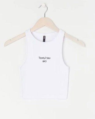 Top scurt bumbac personalizat