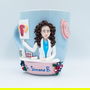 Cană medic ginecolog | Personalizată handmade | Lut polimeric