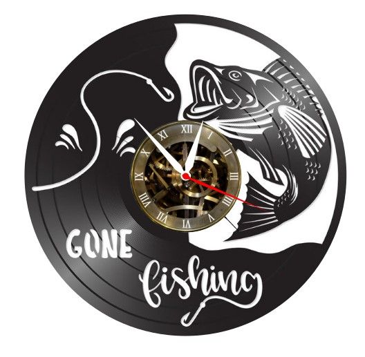 GONE FISHING- ceas de perete