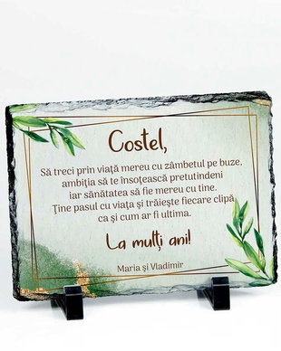 Ardezie - cadou personalizat pentru prieten, coleg, frate, unchi