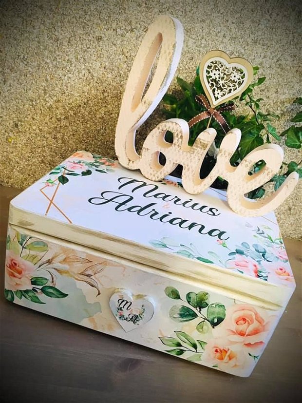 Cutie Amintiri - Dar de Nuntă - Romantic Roses