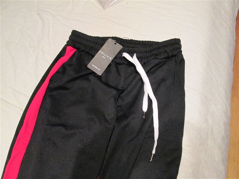 pantaloni noi dunga rosie  XL