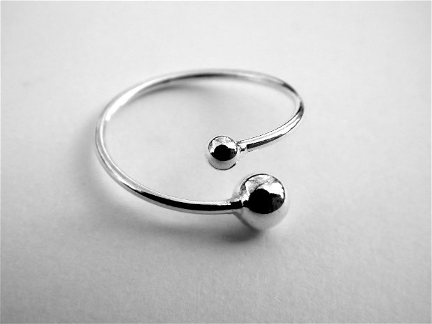 Inel Argint 925 - IN496 - Inel cu bilute, inel reglabil, inel cadou, bijuterii cadou, cadou prietena, cadou iubita