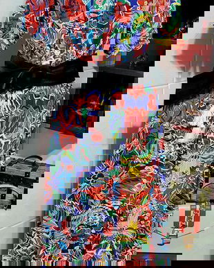 Rochie din bumbac cu talie pe elastic