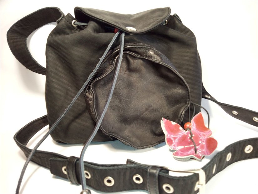 Poşeta crossbody, geanta din piele naturală neagră
