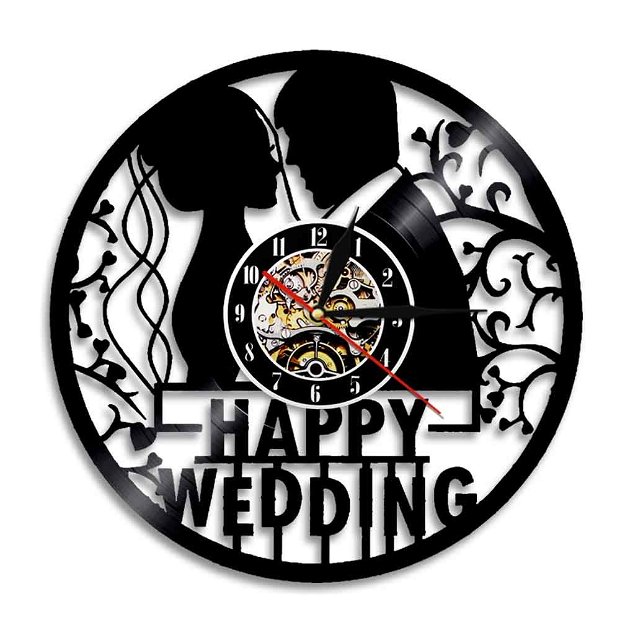 HAPPY WEDDING-ceas de perete