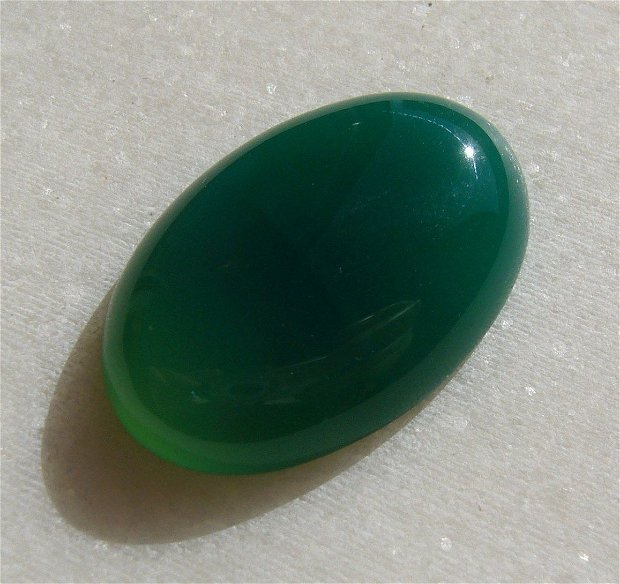 Cabochon 8 agata verde aprox 30x20x6.7 mm