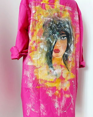 Camasa pictata masura S/M ( oversize)