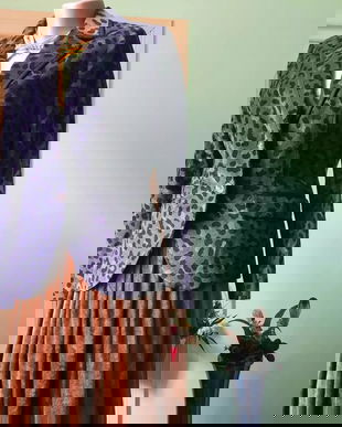 Sacou catifea nou,  animal print