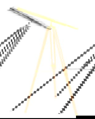 Telescop din alama cu suport din lemn mahon