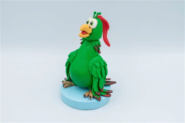 Figurină Googa Papagalul | Personalizată handmade | Lut polimeric
