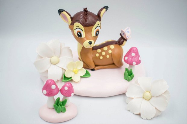Figurină Bambi | Personalizată handmade | Lut polimeric