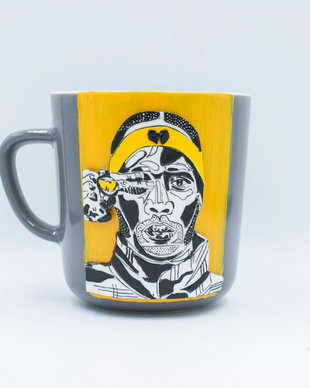 Cană RZA Wu-Tang Clan | Personalizată handmade | Lut polimeric