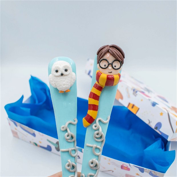 Set tacâmuri Harry Potter | Personalizat handmade | Lut polimeric