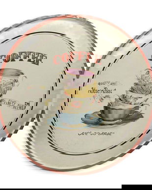 Decoratiune metalica de perete cafea