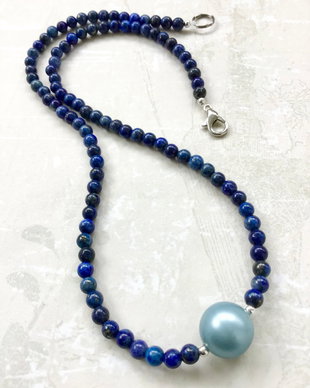 Colier CHOKER lapis lazuli