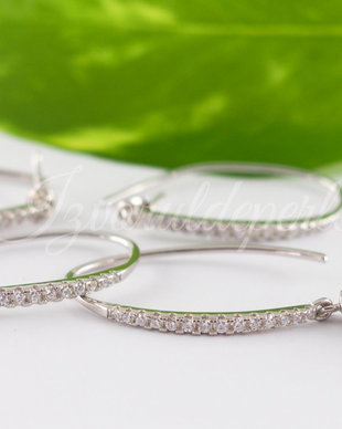 Tortite argint 925 si cubic zirconia (1per)