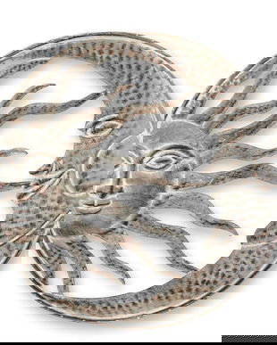 Soarele si luna-decoratiune metalica de perete