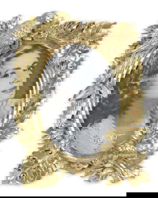 Rama foto aurie cu pasarele