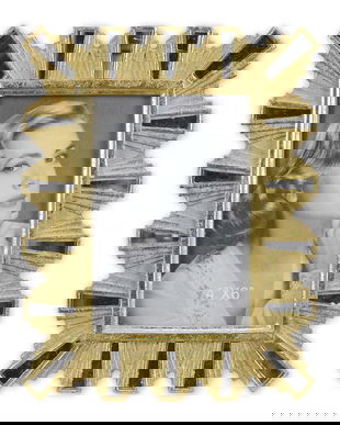 Rama foto auriu cu negru