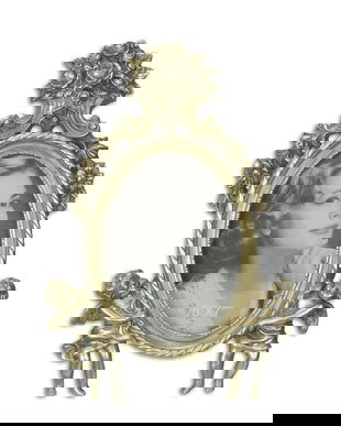 Rama argintie cu doi ingerasi