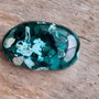 Cabochon malachit cu azurit, 28x18 mm