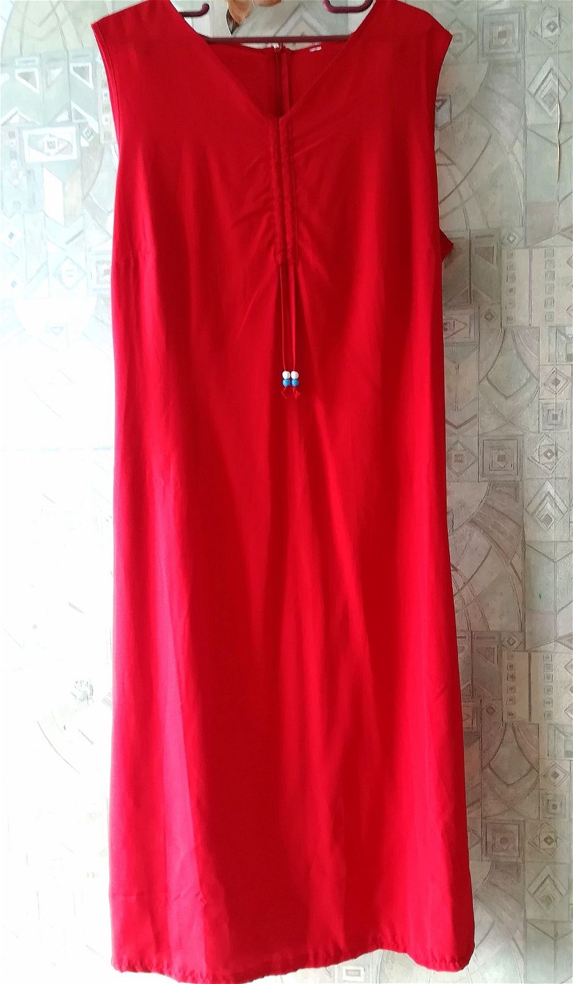 rochie rosie lunga , XL