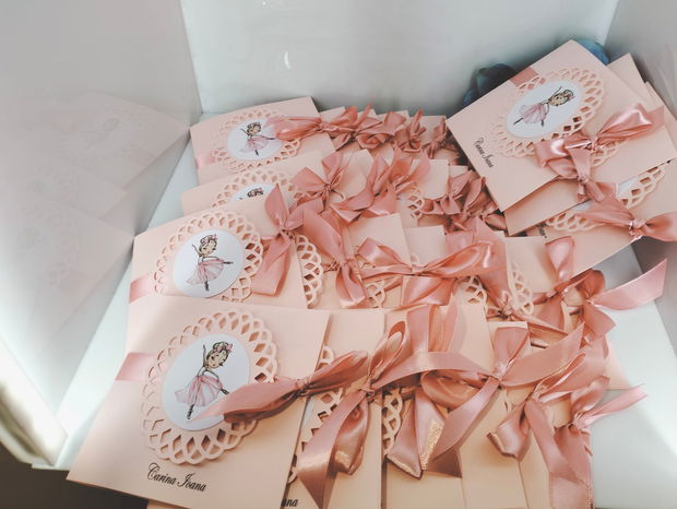 Invitație botez balerina