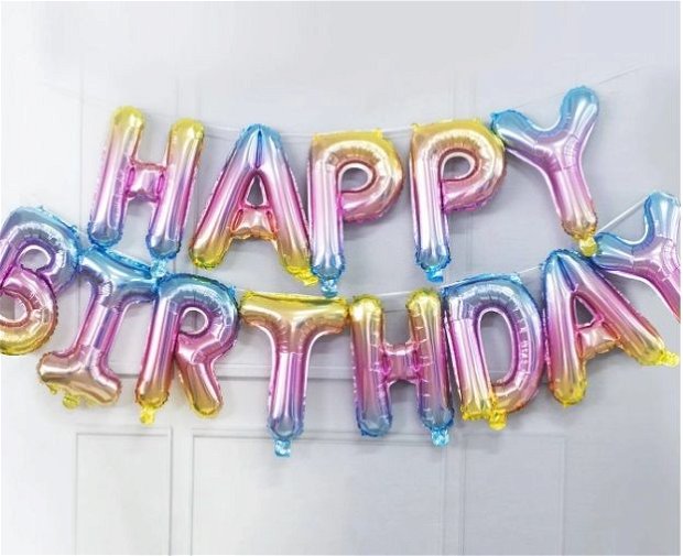 Balon folie, Happy Birthday