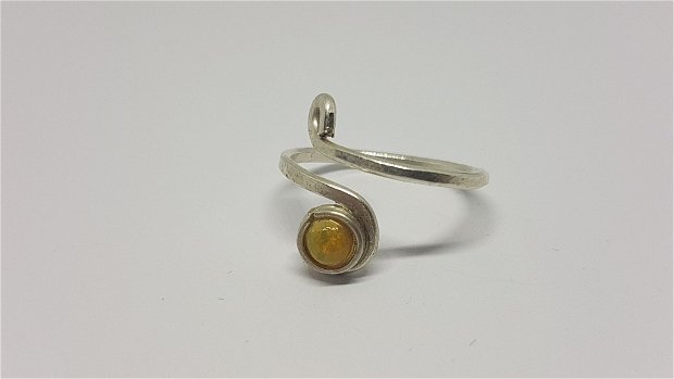 Inel unicat, inel din argint, inel cu opal etiopian