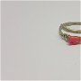 Inel unicat, inel reglabil, inel cu opal etiopian roz.