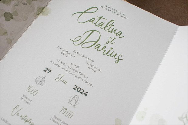 Invitatie Green Wedding