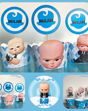 Toppers Baby boss cu nume