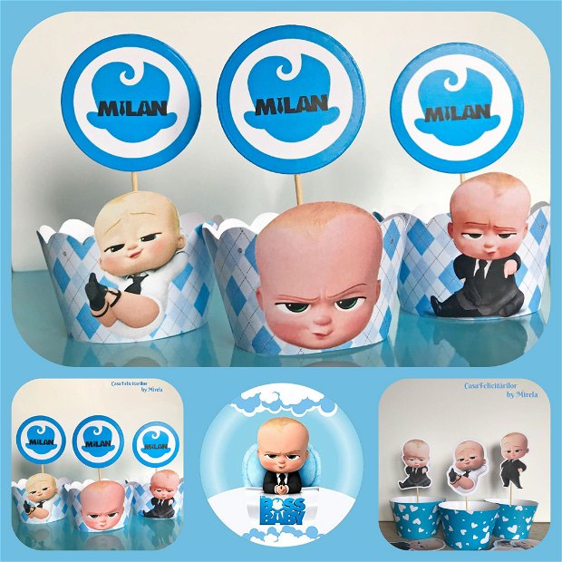 Toppers Baby boss personalizate