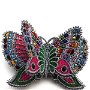 Brosa Fluture cu Aripi Duble in Culori Degrade