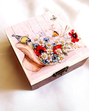 cutie lemn decorata 43074