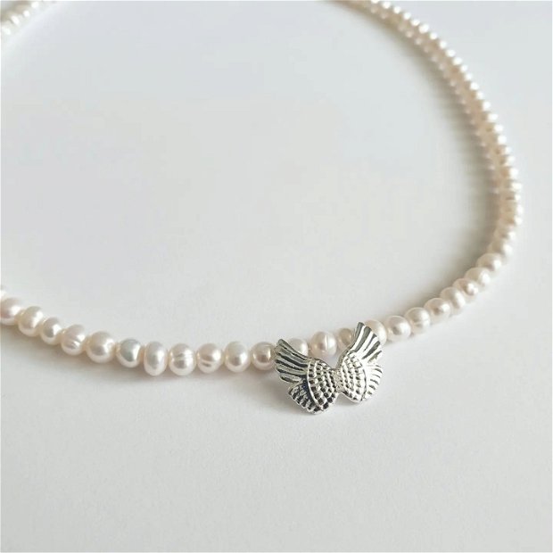 Colier perle naturale | Angel Wings II |