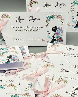 Plic pentru bani botez, place card pentru botez