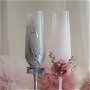 Set de pahare de cristal pentru miri / nunta