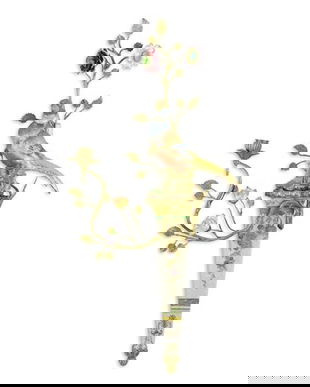 Sfesnic pasarica din portelan Craquele cu bronz