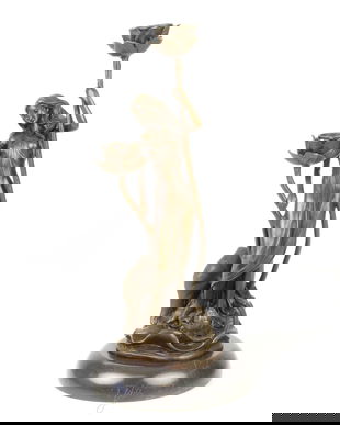 Sfesnic Art Nouveau cu o femeie