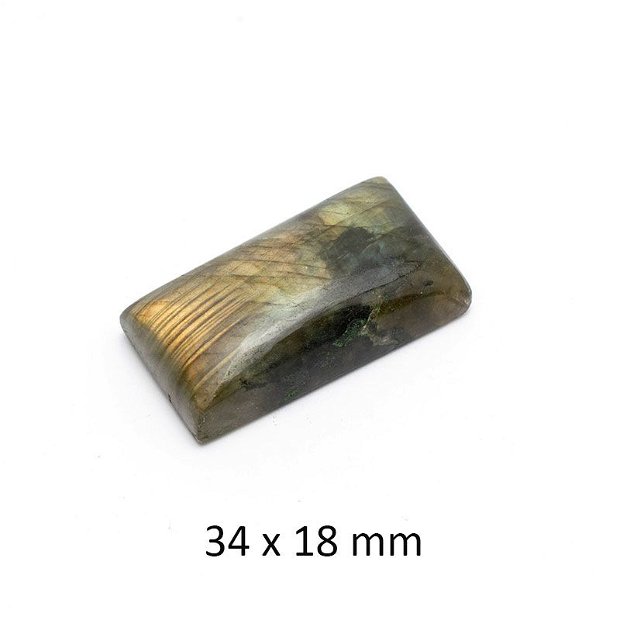 Cabochon Labradorit natural, 34 x 18 mm, B-254