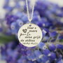 Lantisor/Colier / Doar o inimă mare poate avea grija de atatea inimi mici /Argint 925