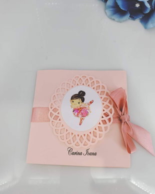 Invitație botez balerina